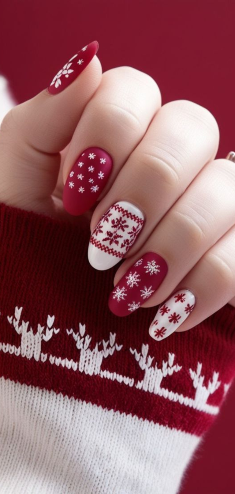 Winter Christmas Nails