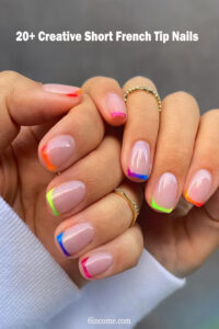 Short French Tip Nails - 20+ Creative Short French Tip Nails